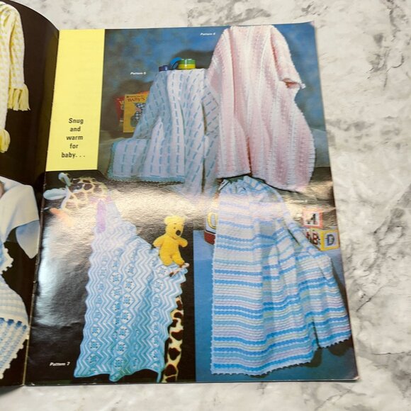 Convertible Baby Afghans 16 Pattern Book 1980 Vintage Crochet Knitting GYS #31 - Picture 2 of 8